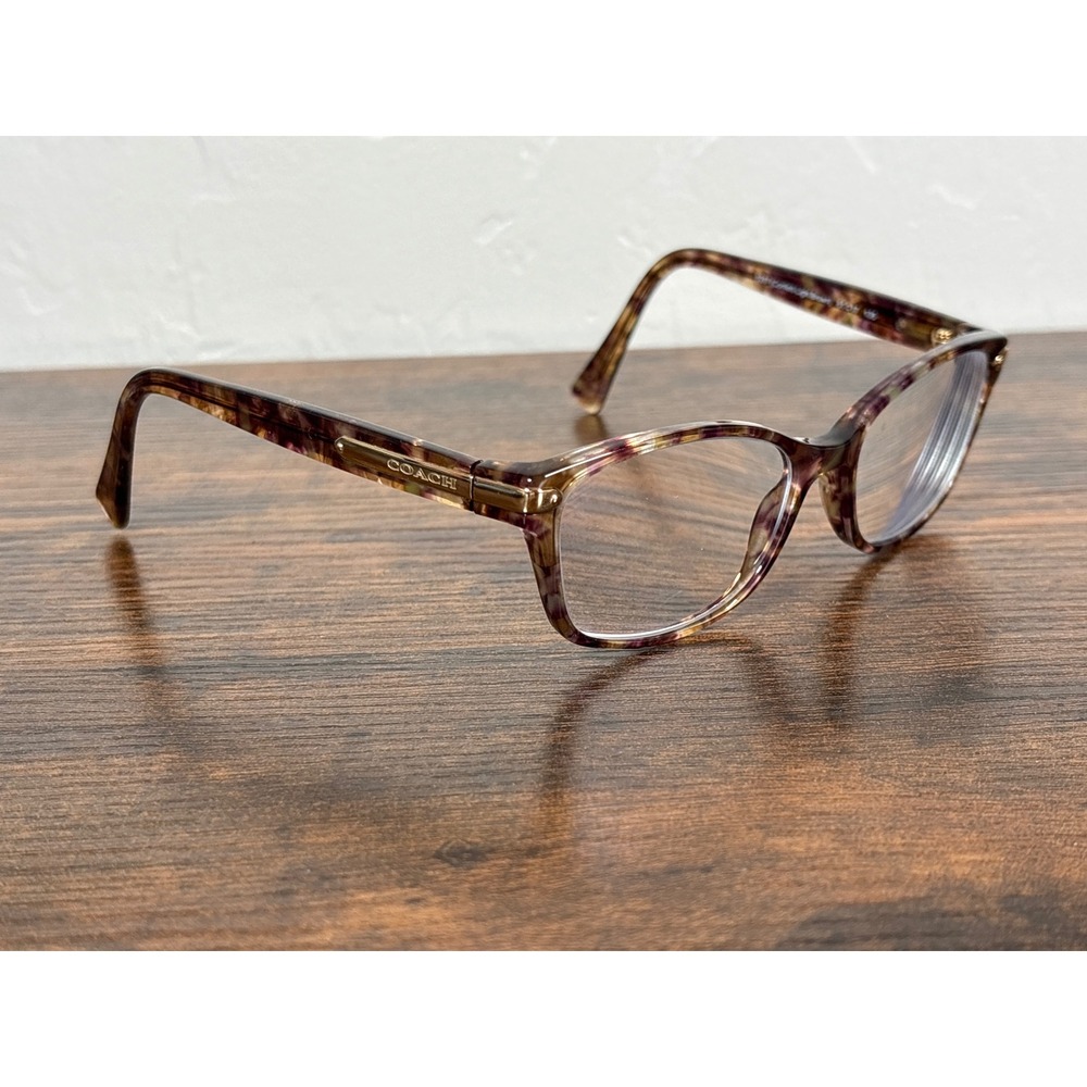 Coach HC 6065 Confetti Light Brown Tortoise Eyeglass Frames 51-17-135 Womens